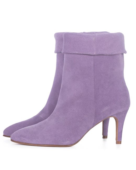 Toral Purple Suede Ankle Boots