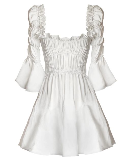 Georgia Hardinge White Astra Mini Dress
