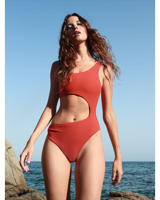 SARA CRISTINA Red Marea One-Piece With Ring