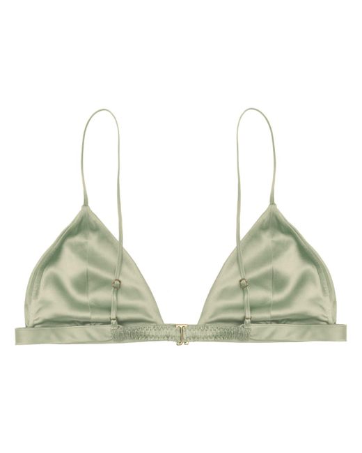 HERTH Green Ivy Tea Bra Top Without Underwire And Padding