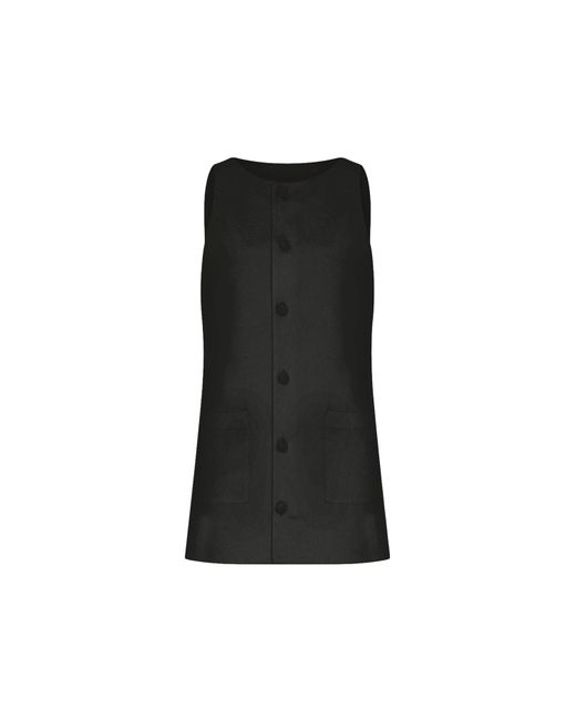 NAZLI CEREN Black Odette Crepe Mini Dress