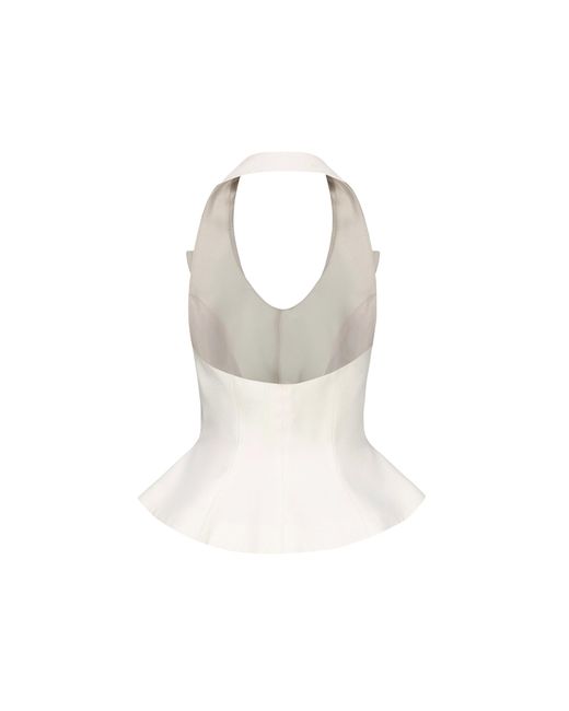 Nana Jacqueline White Cambria Diamond Vest () (Final Sale)