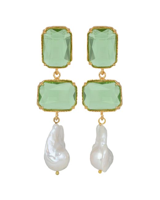 Christie Nicolaides Green Daphne Earrings
