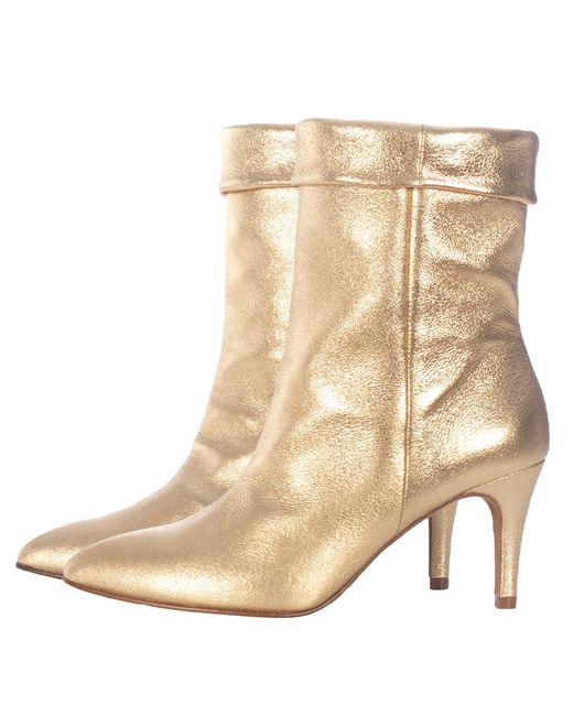 Toral Natural Metallic Ankle Boots