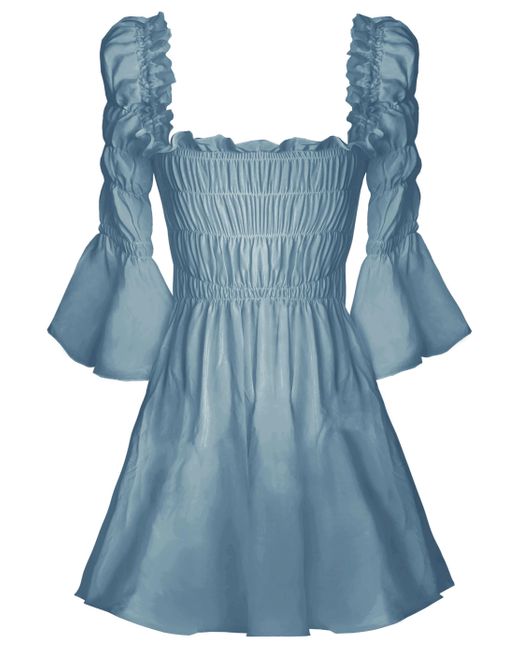 Georgia Hardinge Blue Astra Mini Dress