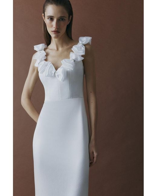 Total White White Maxi Dress With Bows