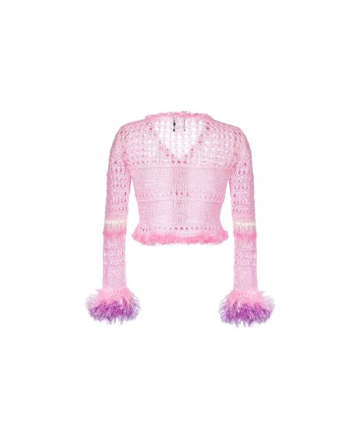 Andreeva Pink Baby Handmade Knit Sweater