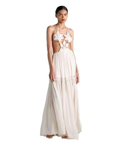 Ixiah White Mona Dress Ivory