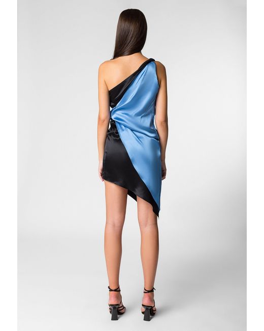 Divalo Blue Hera Satin Dress