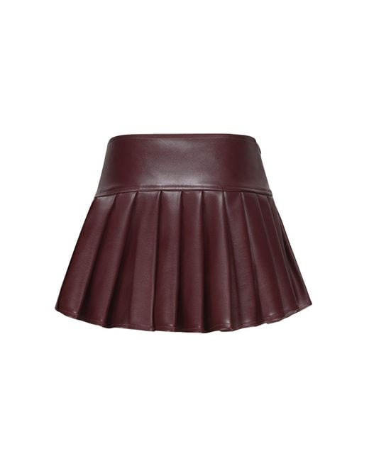 Nana Jacqueline Red Mirabel Faux Leather Skirt ()