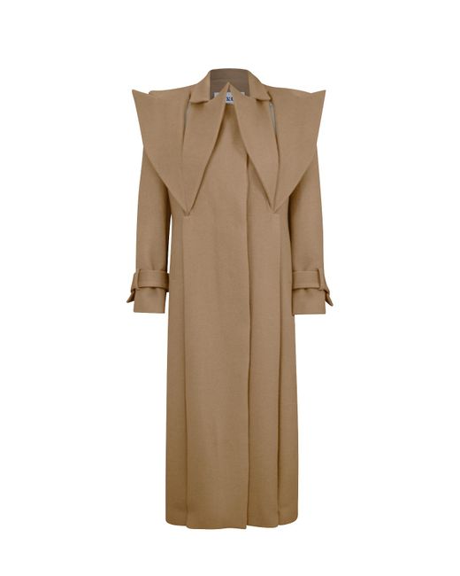 Maet Natural Osprey Cashmere Long Coat