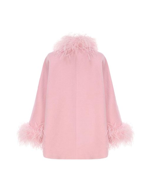 Nana Jacqueline Pink Angelica Feather Coat ()