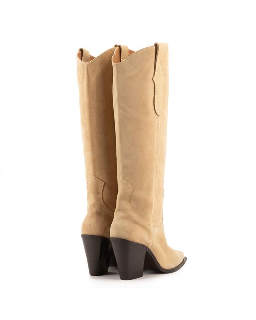 Toral Natural Ana Sand Suede Boots