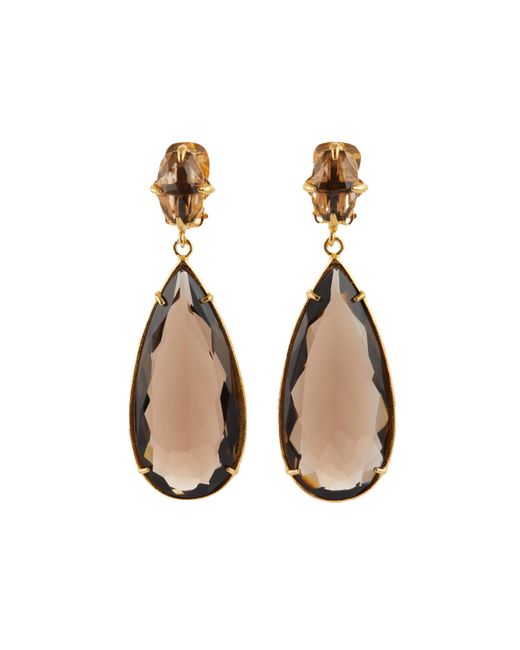 Christie Nicolaides Natural Franca Earrings Chocolate