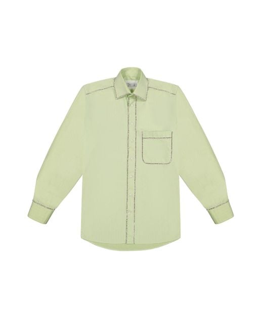 OMELIA Green Redesigned Shirt 42 Lg