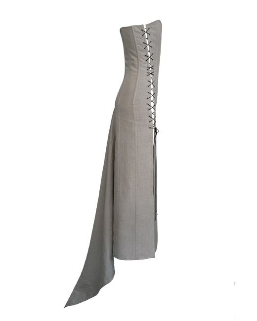 Alice Pons Milano Gray Victorian Dress
