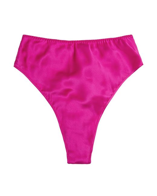 HERTH Purple Thea: Organic Silk High Waist Panties