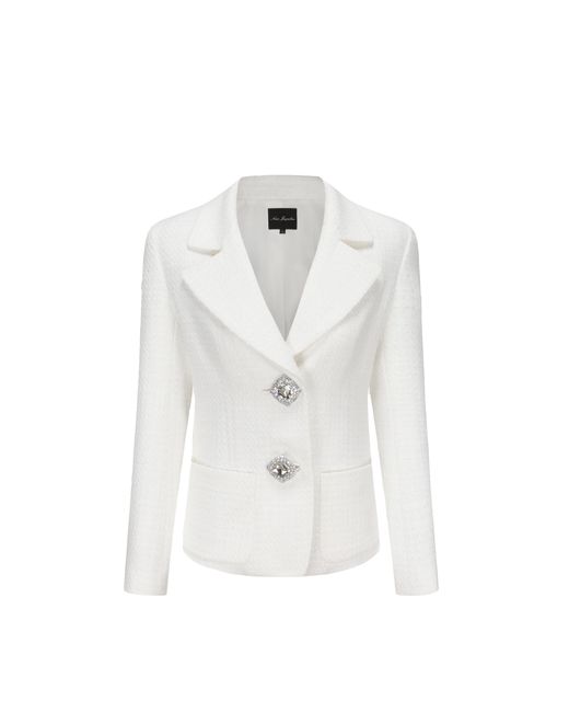 Nana Jacqueline White Maya Lapel Suit Jacket ()