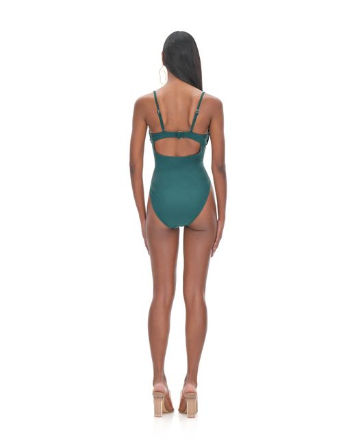 ANDREA IYAMAH Green Tiaca Forest One Piece Swimsuit