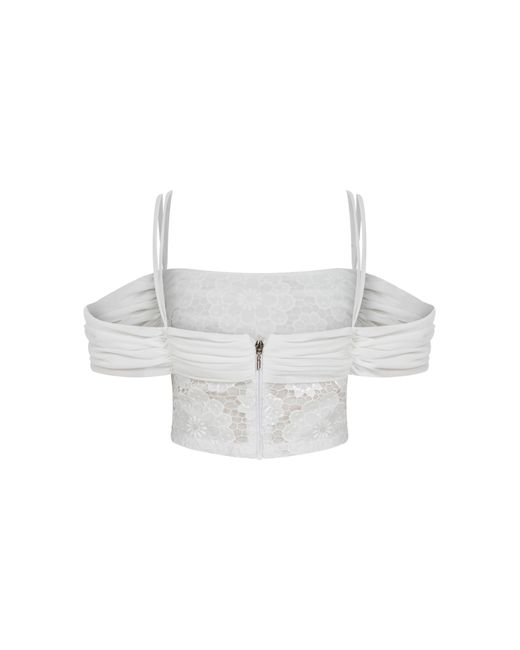 Declara White Blanca Flor Top