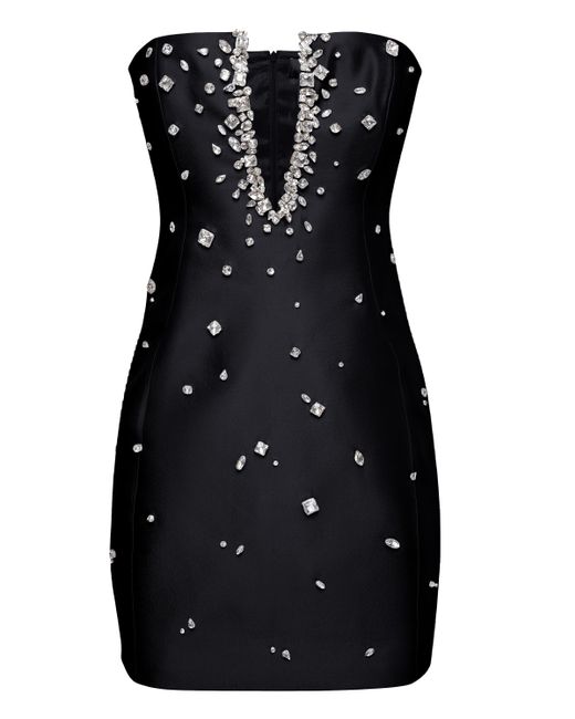 NDS the label Black Plunge Neckline Mini Dress