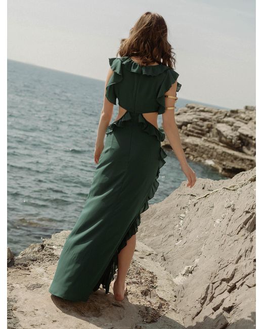 Nanas Green Costanza Maxi Dress