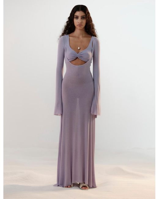 MANURI Purple Nina Dress With Bralette