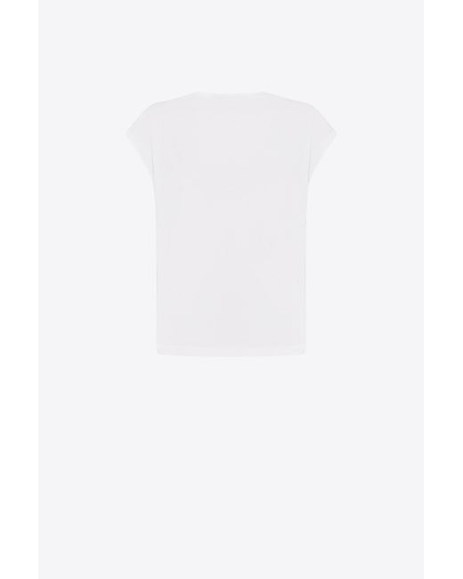 INNNA White Oversized T-Shirt With Mohair