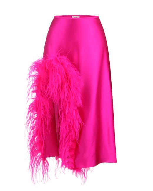 Nue Pink Laetitia Skirt Feathers