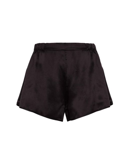 HERTH Black Yari: Gots Organic Silk Shorts