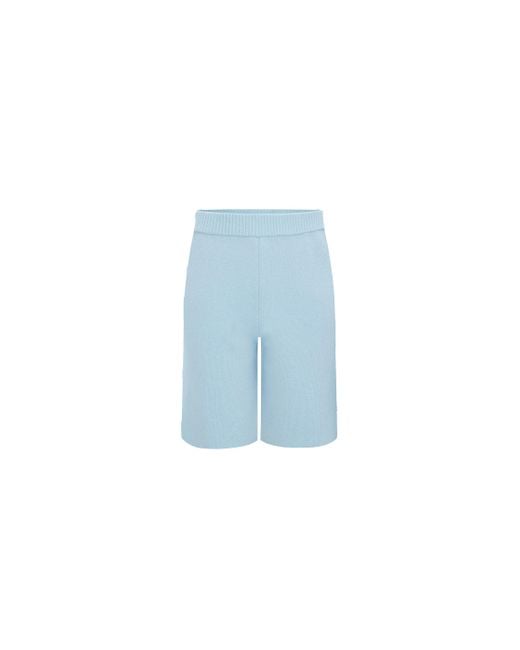 CRUSH Collection Blue Cashmere Shorts