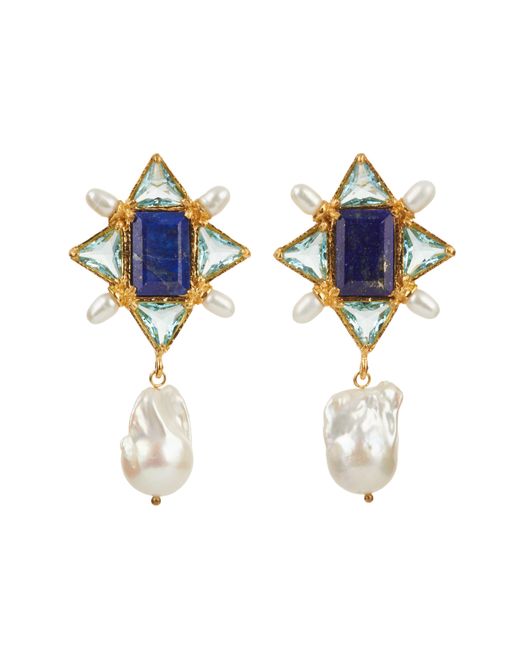 Christie Nicolaides Blue Violetta Earrings