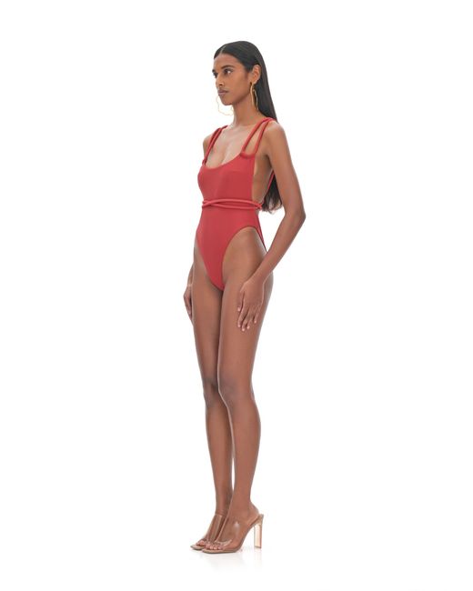 ANDREA IYAMAH Red Lima One Piece Swimsuit