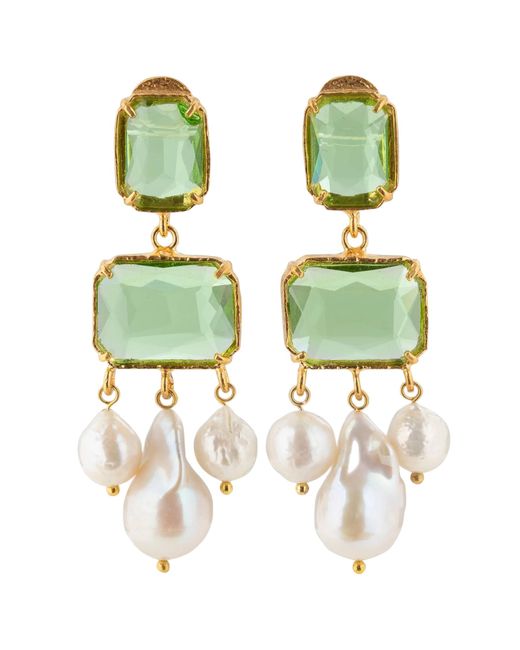 Christie Nicolaides Green Emma Earrings