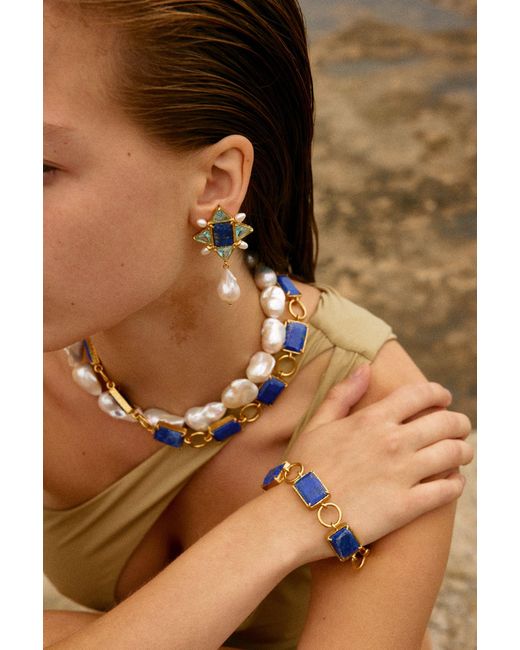 Christie Nicolaides Blue Violetta Earrings
