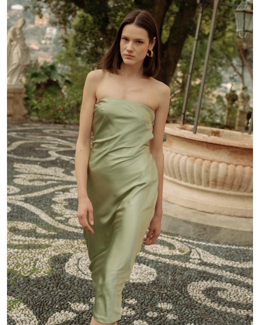 Nanas Green Inez Midi Dress