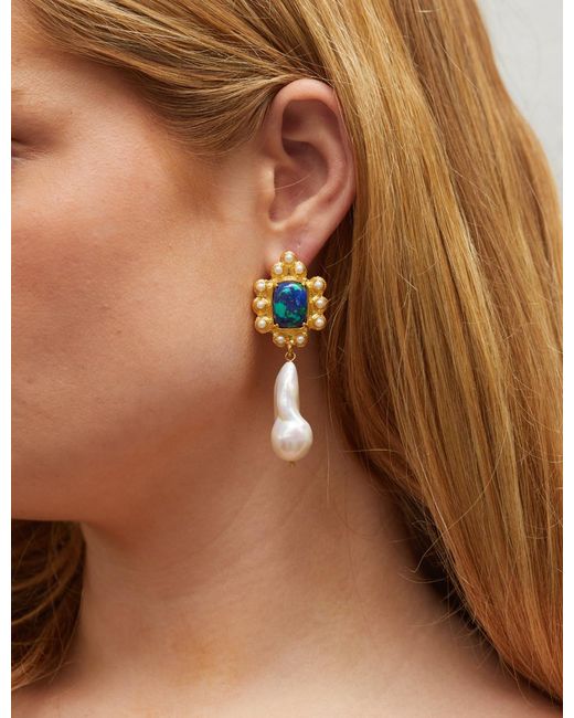 Christie Nicolaides Blue Amalita Earrings