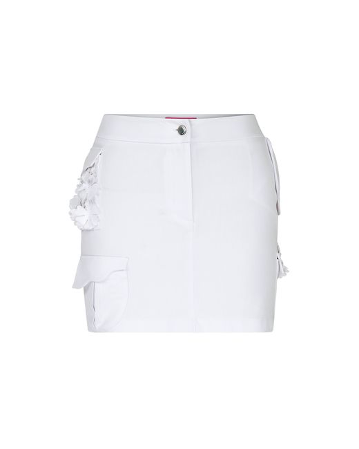 Declara White Jasmine Floral Skirt