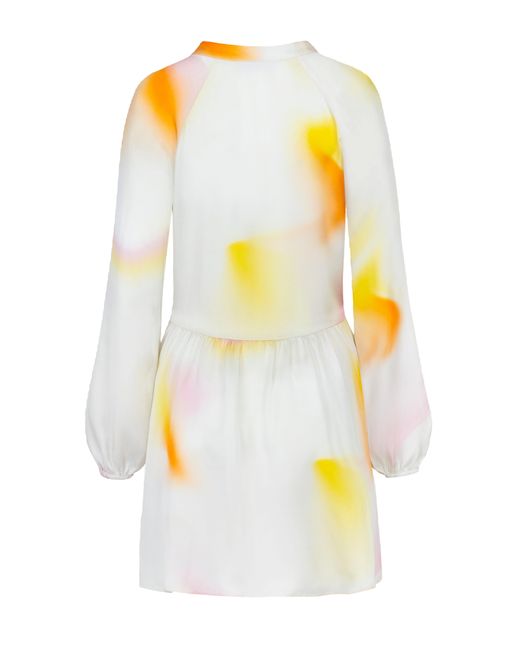 JAAF White Mini Silk Dress