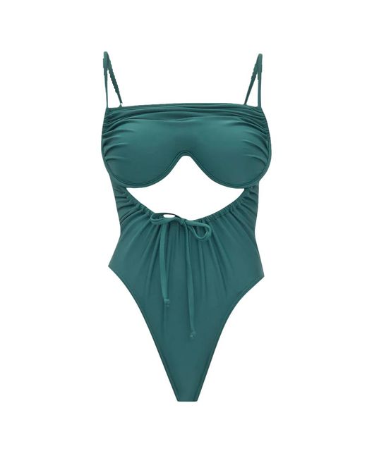 ANDREA IYAMAH Green Tiaca Forest One Piece Swimsuit