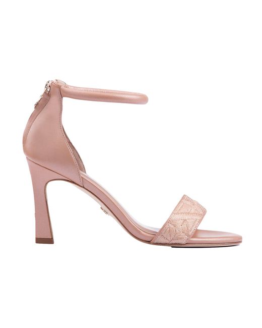 ATANA Pink Fibre Sandal 85 Tan