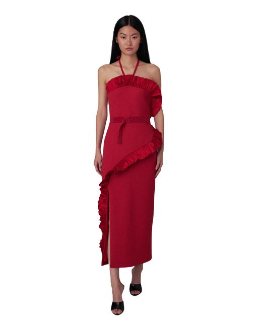 Filiarmi Red Char Fuchsia Maxi Dress