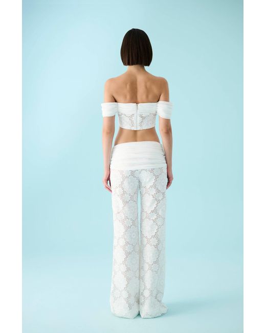 Declara White Blanca Flor Top