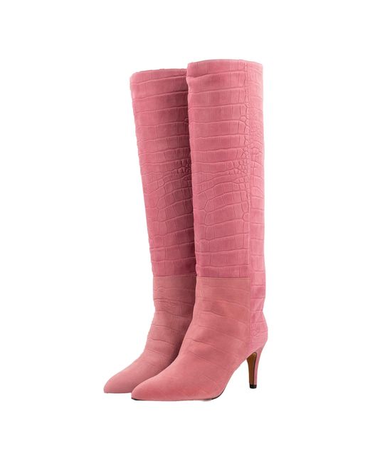 Toral Pink Roma Tall Boots