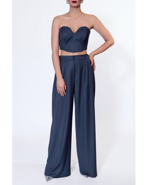 HALEWSKI Blue Corset Lara Moonlight