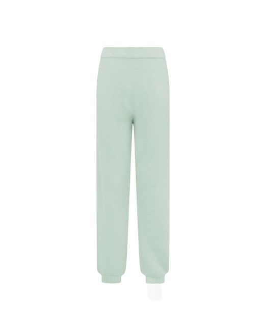 CRUSH Collection Green Fluffy Cashmere Sweatpants
