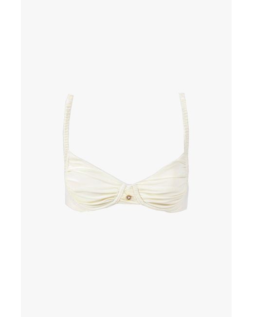 Decolet the label White Ariel Underwire Bikini Top