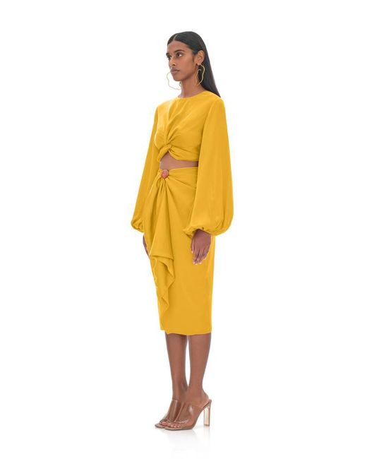 ANDREA IYAMAH Yellow Behati Marigold Skirt