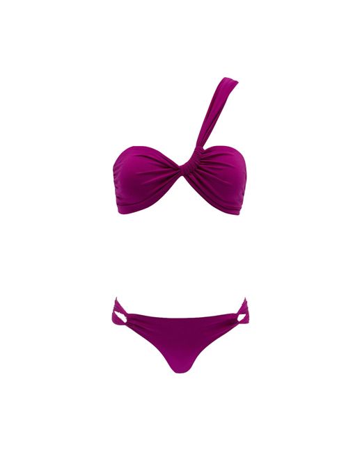 SARA CRISTINA Purple Narcissus Bikini