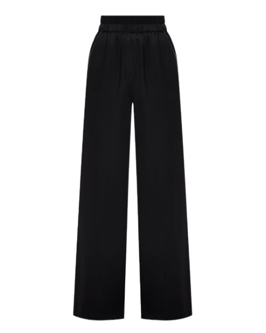 Malva Florea Black Pants With An Elastic Band With Slits
